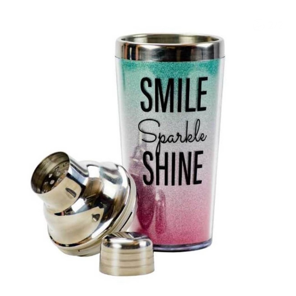 Cantini Colorful Cocktail Shaker 14oz Double Wall BPA Free